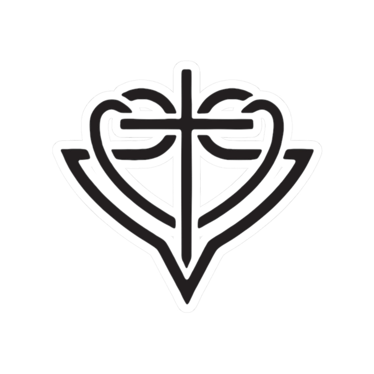 Black HopeStrong Sticker