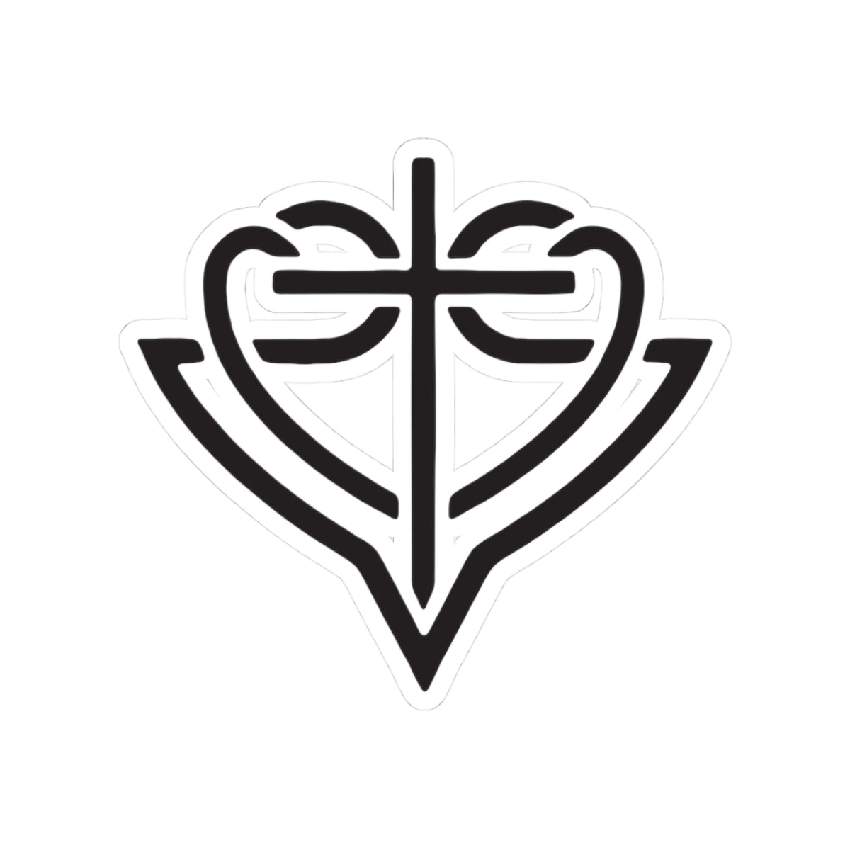 Black HopeStrong Sticker