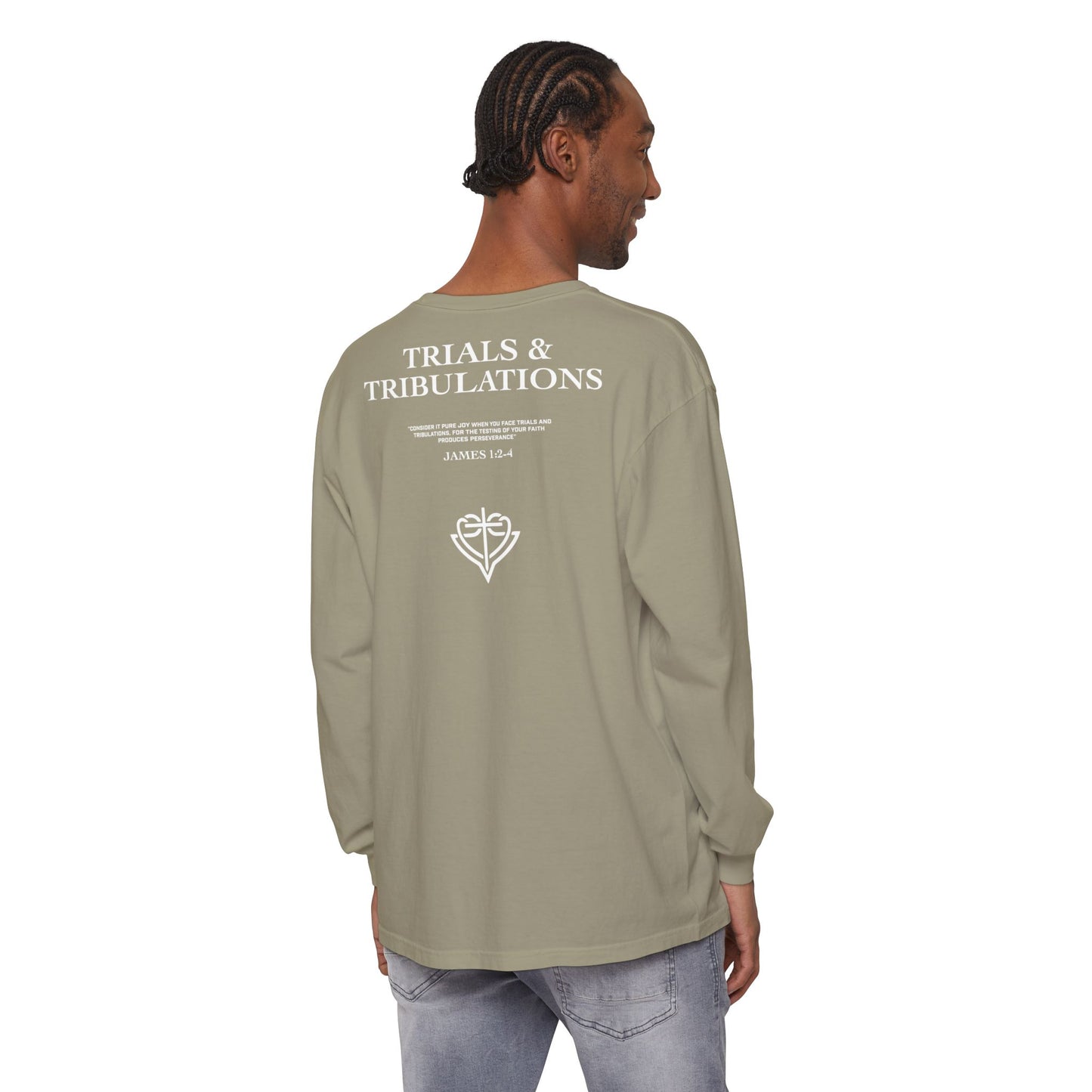 Trials and Tribulations Garment-Dyed Long Sleeve T-Shirt