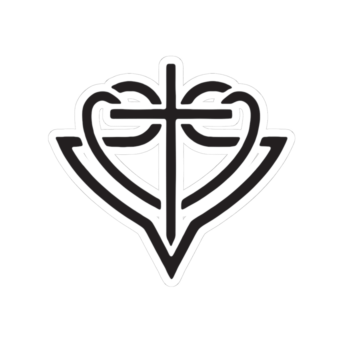 Black HopeStrong Sticker