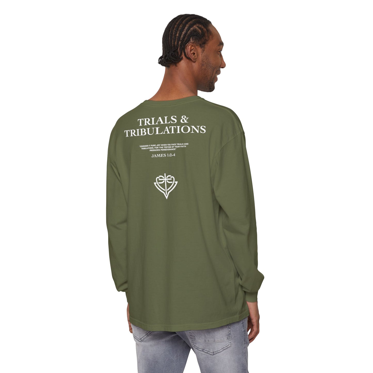 Trials and Tribulations Garment-Dyed Long Sleeve T-Shirt