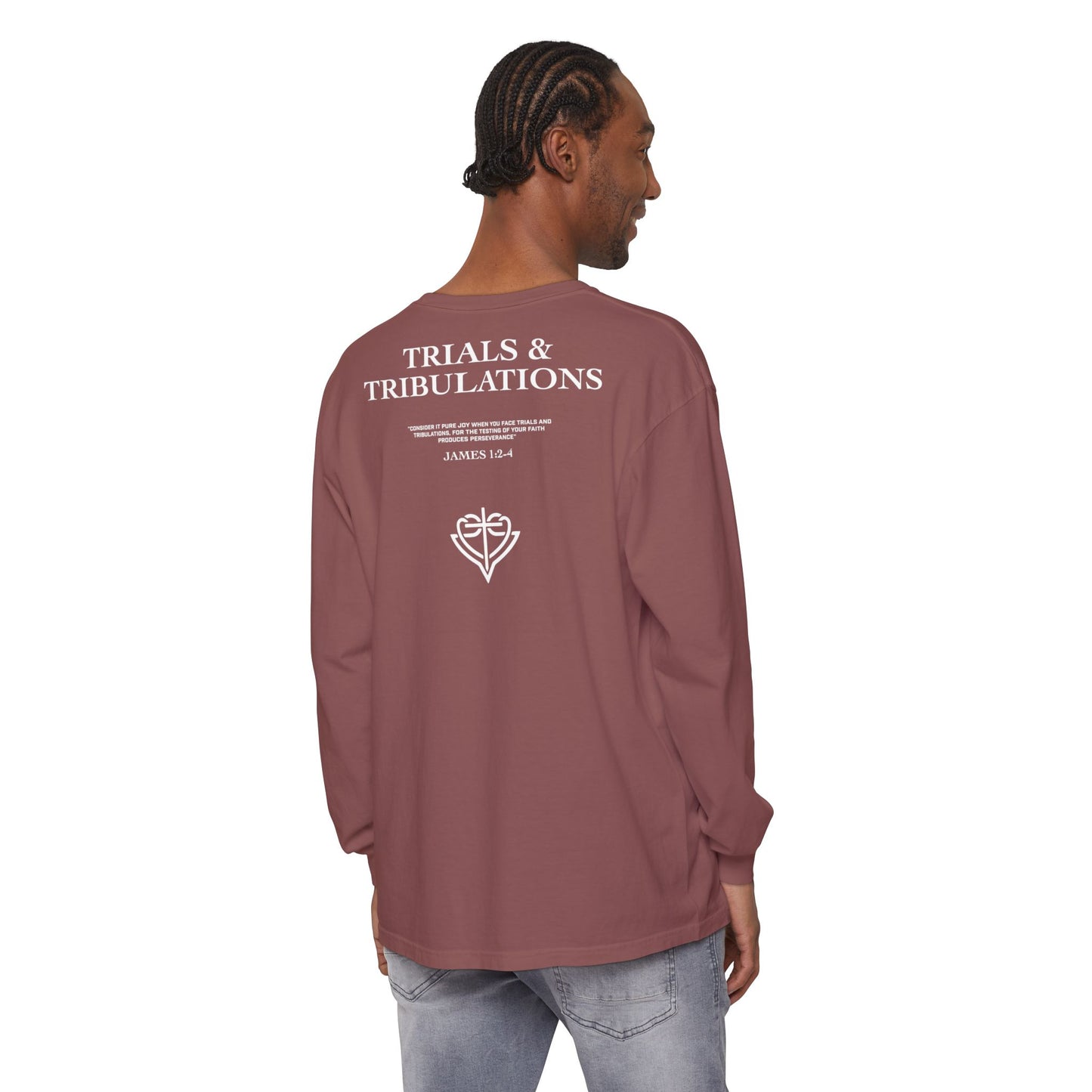Trials and Tribulations Garment-Dyed Long Sleeve T-Shirt