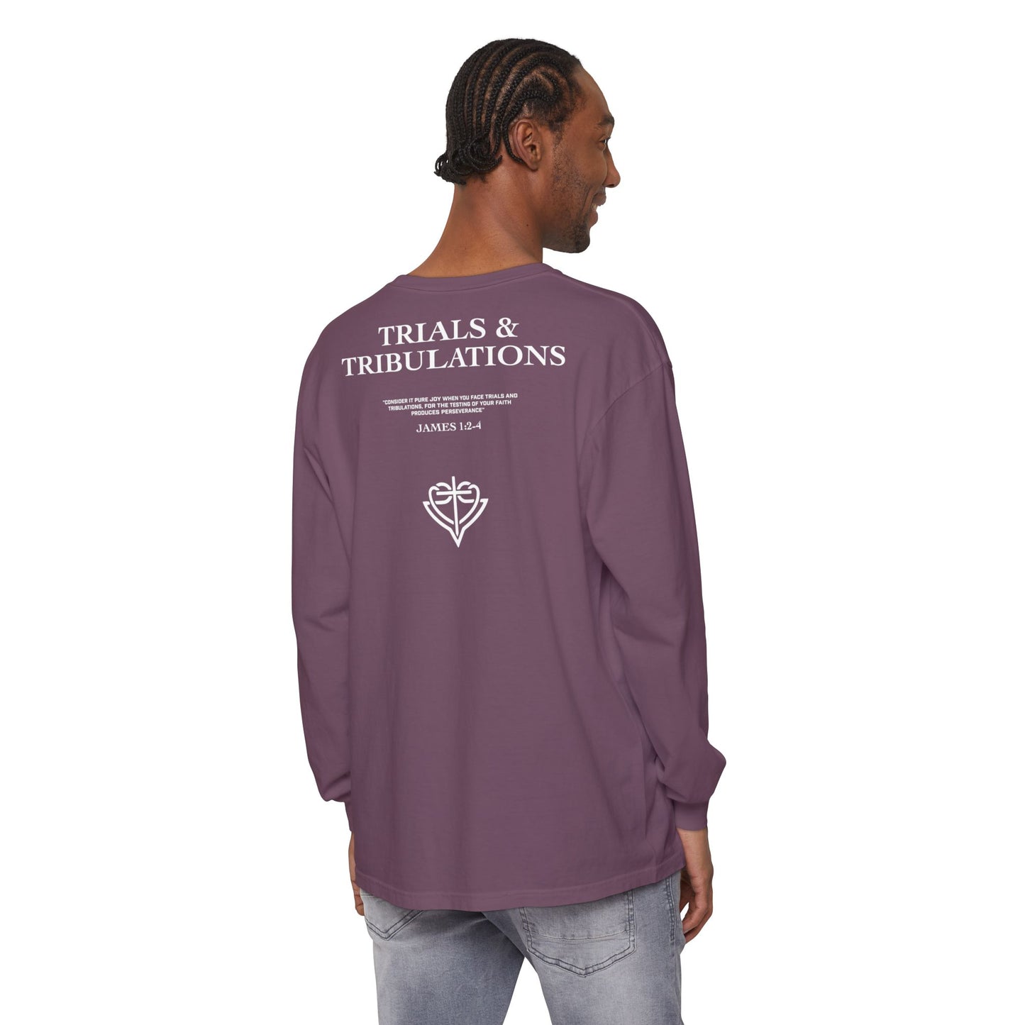 Trials and Tribulations Garment-Dyed Long Sleeve T-Shirt