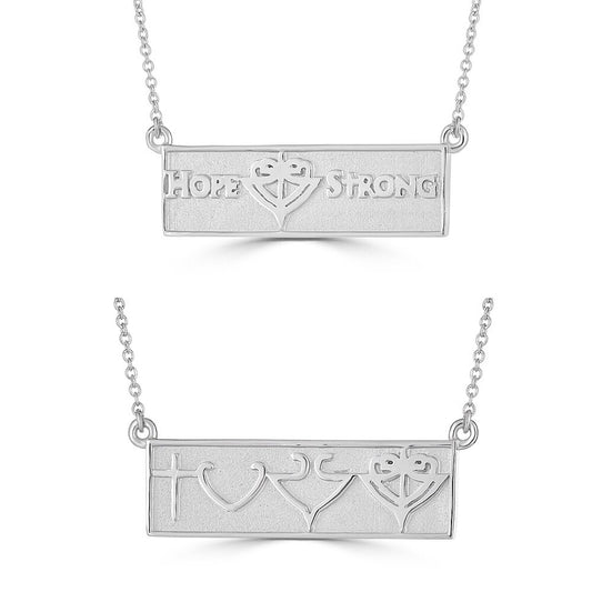 Reversible Horizontal Bar HopeStrong® Necklace