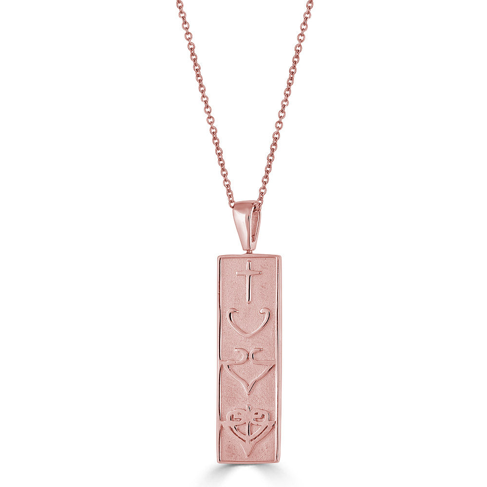 Reversible Vertical Bar HopeStrong® Necklace