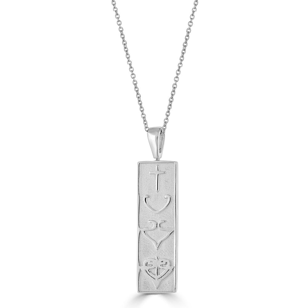 Reversible Vertical Bar HopeStrong® Necklace