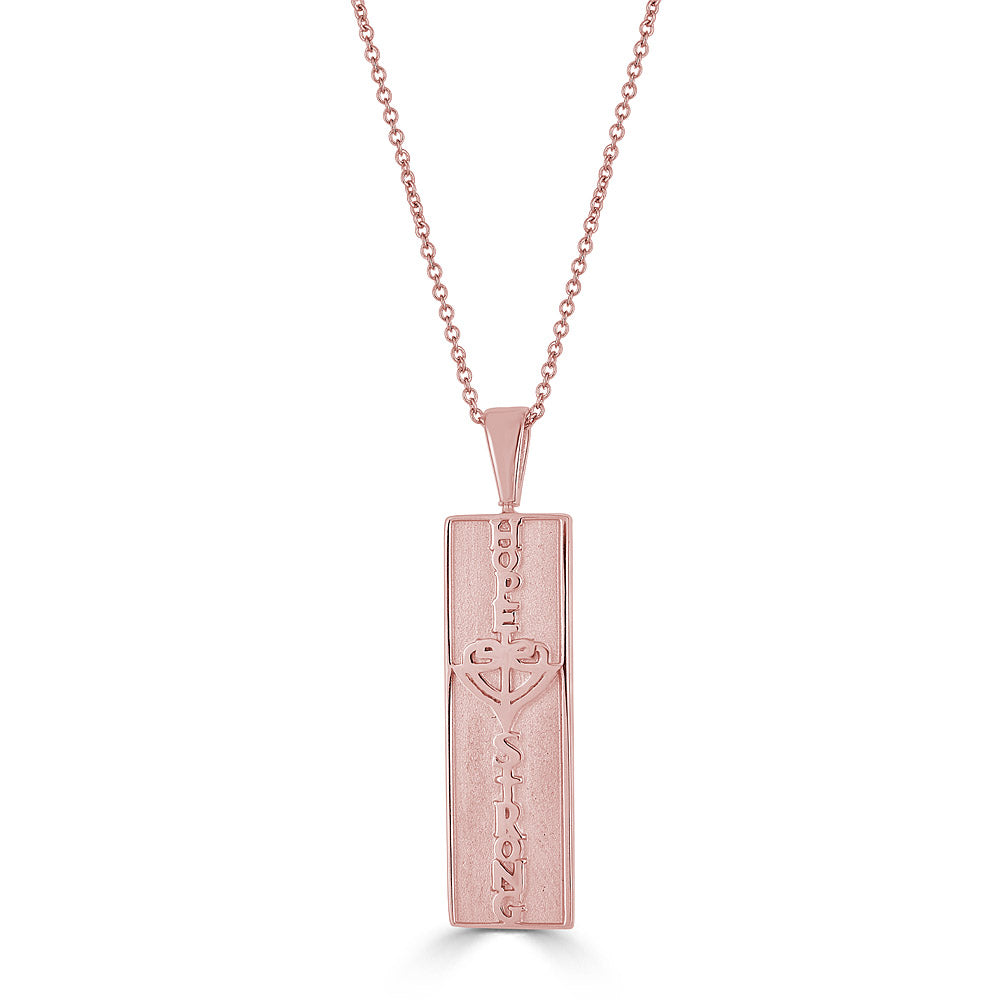 Reversible Vertical Bar HopeStrong® Necklace