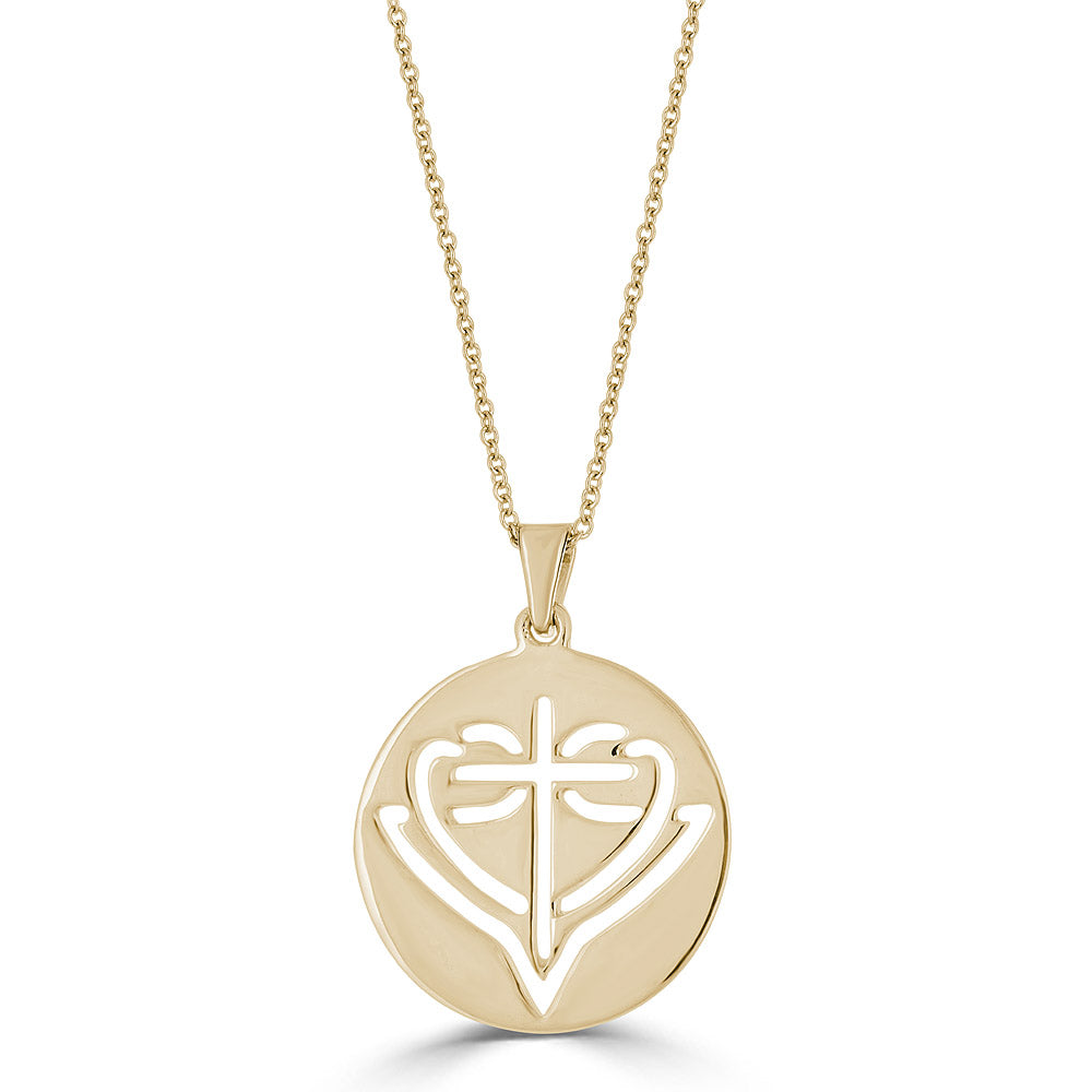 Round Cut-Out HopeStrong® Necklace