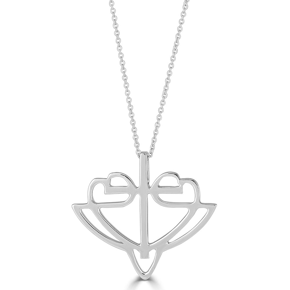 Classic White Gold HopeStrong® Necklace 14KT